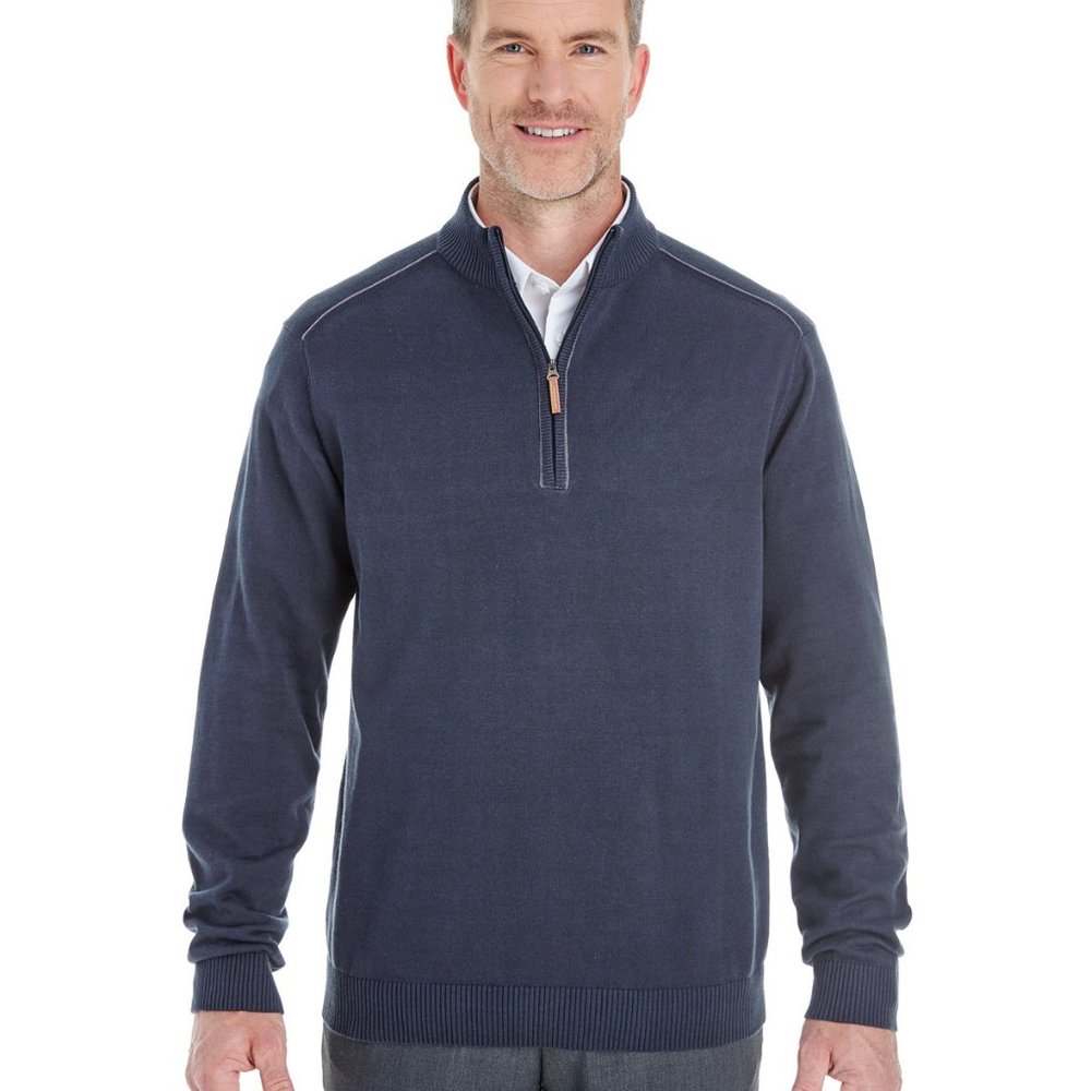 Men's Manchester Fully-Fashioned Quarter-Zip Sweater - DG478